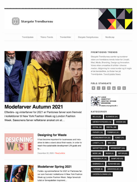 TrendUpdate WordPress website