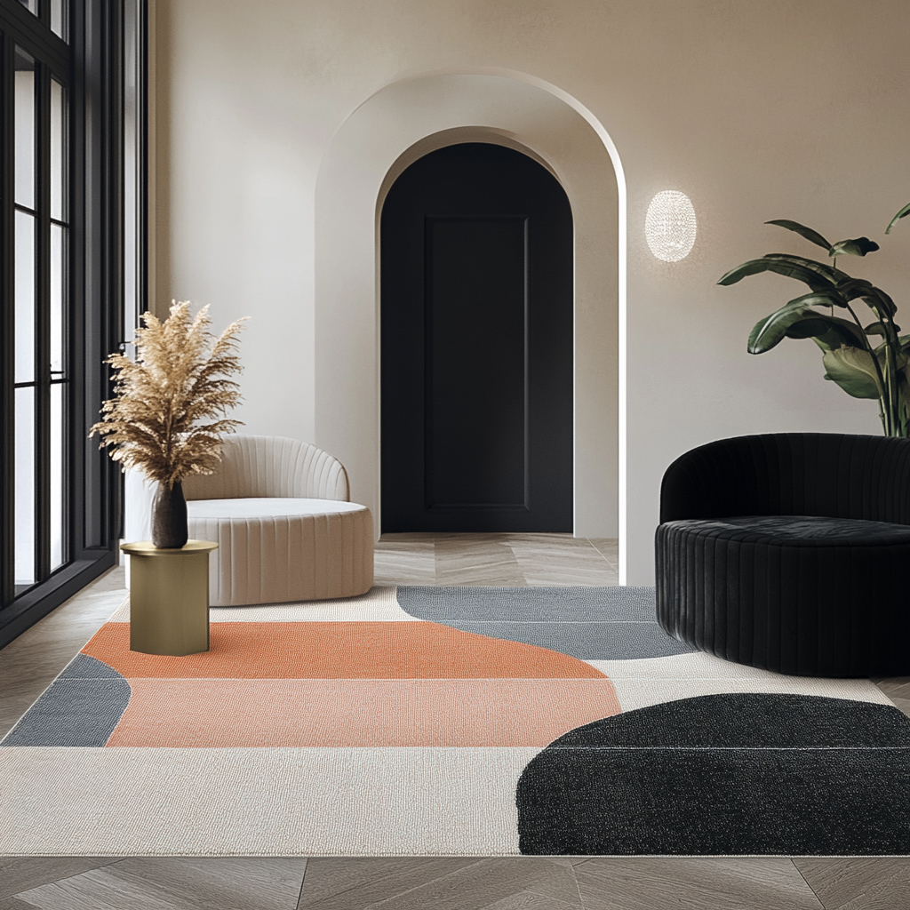 Interiør med tæpper